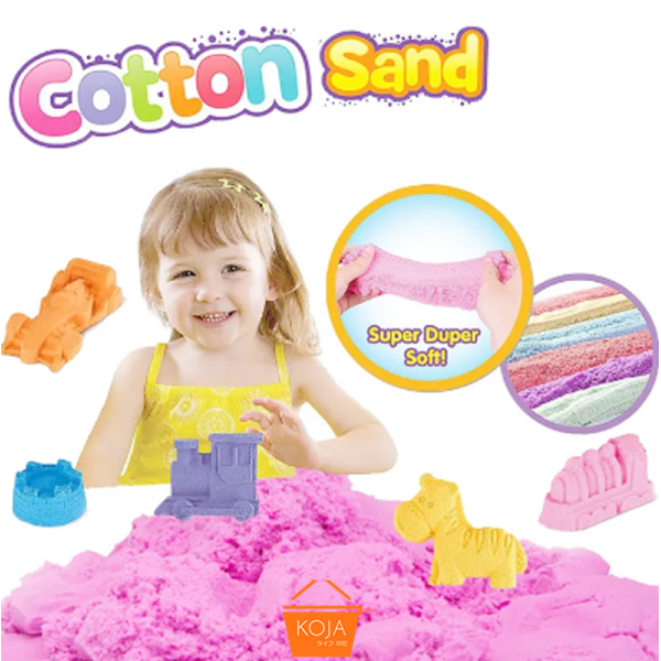 KOJA Colorful Cotton Sand Toy With Tools For Children's Dynamic Education 500g - Image 6