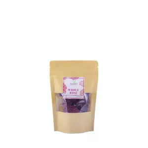 Whole Rose Tea For Improved Digestion, Stress Reduction, Menstrual Relief, Skin Health, Immune Support, Caffine-free Alternative, Anti-inflammatory Properties, Weight Management, And Respiratory Health - 10GMS Small Kraft Pack - Suiro Teas