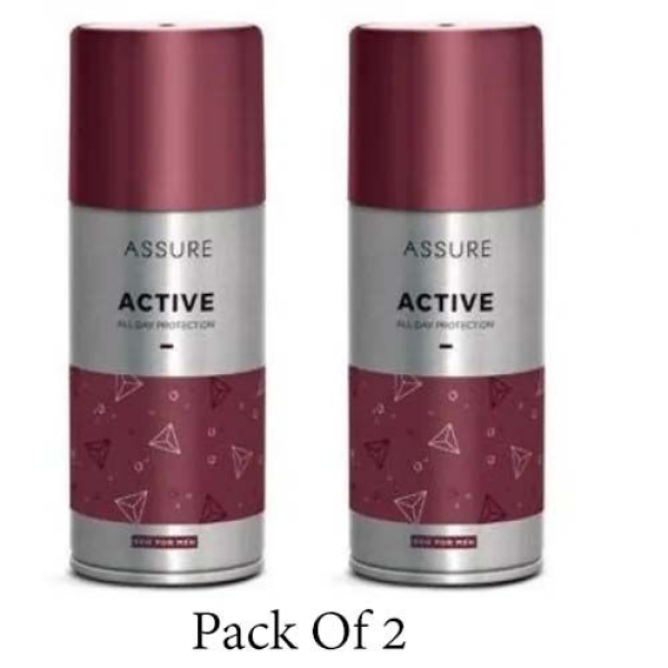 Assure Active Deodorant Spray - For Men (Pack of 2) 15 ml - Image 2
