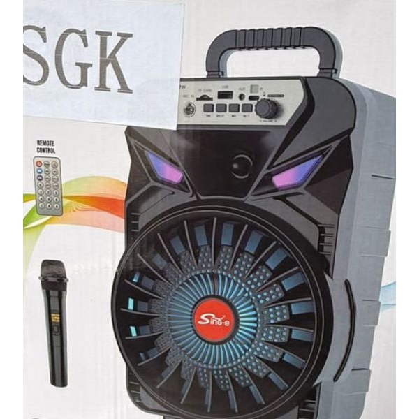 SING-E ZQS8167 Portable 8-inch Bluetooth Speaker: 20W Power, Supports TWS And Colorful Lights - Image 3