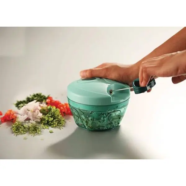 Manual Crank Chop Food Processor With Japanese Blades |All In One Handheld Food Chopper With Japanese Blades - Image 4