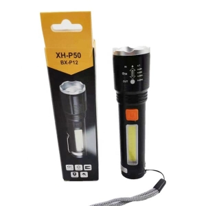 Rechargeable Retractable Zoom LED Torch Light Model XH-P50 BX-P12