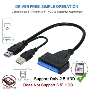 USB 3.0 to SATA Cable Connector