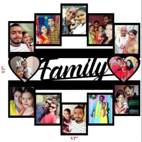 Wall Picture Frame Beautiful Gift Home Decor Photo Frame Wooden in Black - Image 5