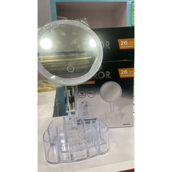 Cosmetic Mirror 90 Degree Rotation Angle 26 LED Illuminated - Image 4