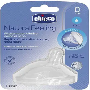Chicco Step Up New Silicone Teat from 0 Months Normal Suction Flow 1 Piece