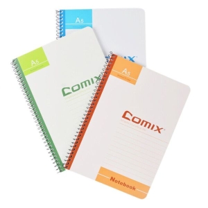 A5 Comix Spiral Note Book 50 Sheets 12 Pcs Multicolor