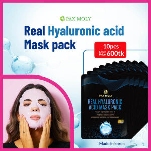 Pax Moly 10pcs Hyaluronic Acid Mask Pack for Dry Skin by Genuine Collection