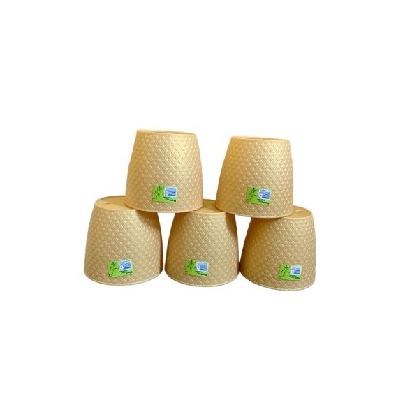 5Pcs Beautiful 5 Inch Table Decor Flower Pot / Planter For Indoor Outdoor Garden - Image 2