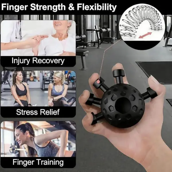Eagle Claw Gripper Hand Strengthener Ball – Adjustable Wrist & Finger Forearm Exerciser - Image 4