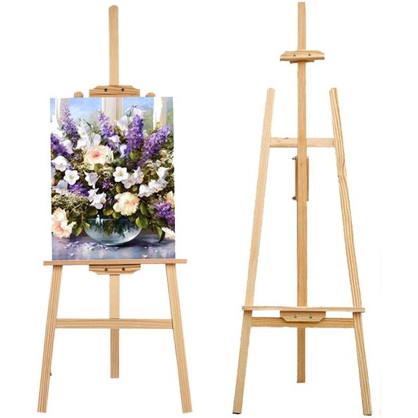 Easel Wooden Painting Stand For Display (Lyre)-145CM - Image 4