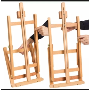 Easel Wooden Table Top H-Shape Painting Stand