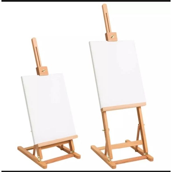 Easel Wooden Table Top H-Shape Painting Stand - Image 5