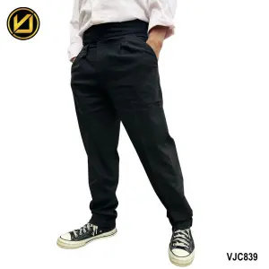 VIRJEANS (VJC839) Gurkha Pant For Men- Black