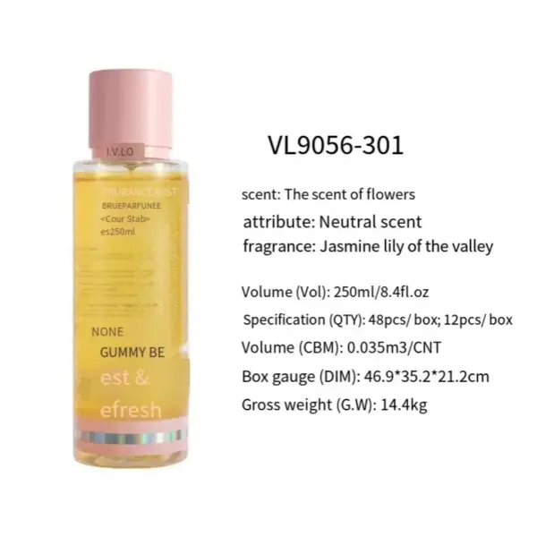 EBN V.V.LOVE Fragrance Body Mist Ladies Perfume 250ml / 8.4 FL Oz - Image 4