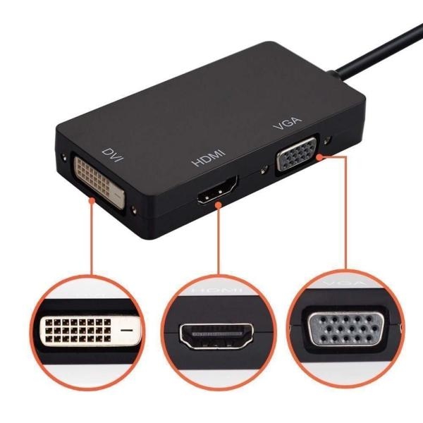 3 In 1 Mini Display Port To Hdmi/Dvi/Vga Cable Adapter - Image 2