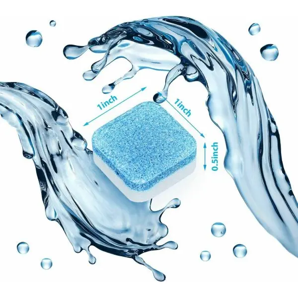 12Pcs Washing Machine Cleaner Stain Dirt Washing Cleaning Washer Clean Detergent Effervescent Tablet Wash Machine Cleaner - Image 2