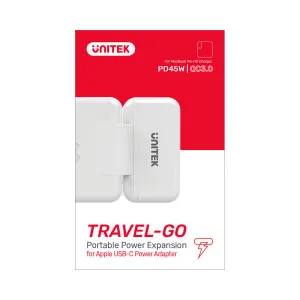 Unitek TRAVEL GO Portable Power Expansion for Apple USB C Power Adapter P1002A