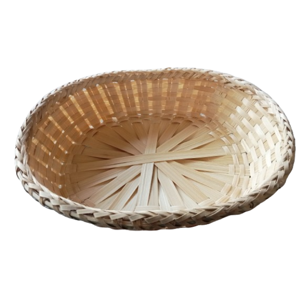 Eco-Friendly Bamboo Storage Basket – 30x23x8 cm Hand-Woven Kitchen - Image 3