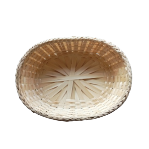 Eco-Friendly Bamboo Storage Basket – 30x23x8 cm Hand-Woven Kitchen