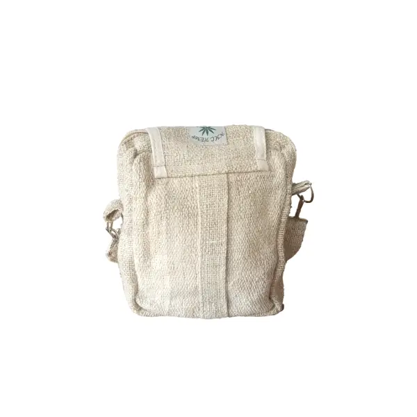 Eco-friendly Hemp and Cotton Crossbody Bag - Image 4