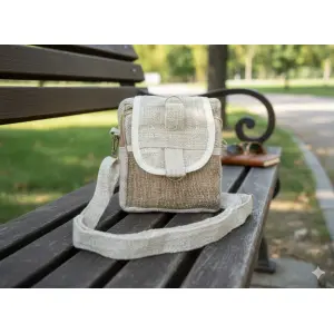 Eco-friendly Hemp and Cotton Crossbody Bag