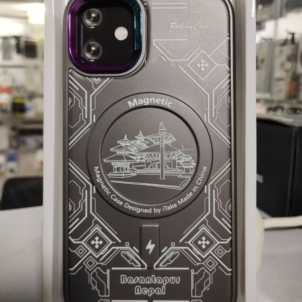 iPhone 13 & 14, Basantapur Nepal And Baudhanath Nepal (MagFit) Case, MagSafe Magnetic Designed Case - Image 4