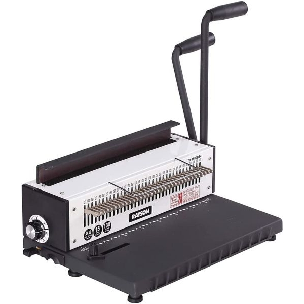 Rayson TD-1500B34 Binding Machine, Square Size Holes, 3:1 Sturdy Metal Construction  By Mitrata - Image 2