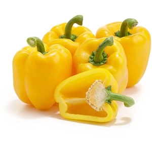 Capsicum Seeds - Capsicum Yellow Bell Pepper Fresh Organic Vegetable Seeds 30 Plus