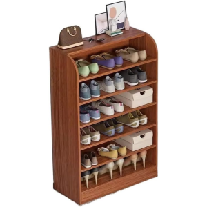 Open Shoe Storage Cabinet Multi-Layer Shoe Rack Simple Modern Minimalist Home Office Shoe Cabinet Multi-Functional Daraz for Entry way Multi Color Available
