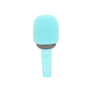 Wireless Bluetooth Microphone Recording Condenser Handheld Microphone Stand With Bluetooth Speaker Karaoke Microphone (Pink or Blue)