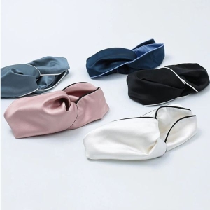 KOJA Pure Mulberry Silk HeadBand With Trimming For Women