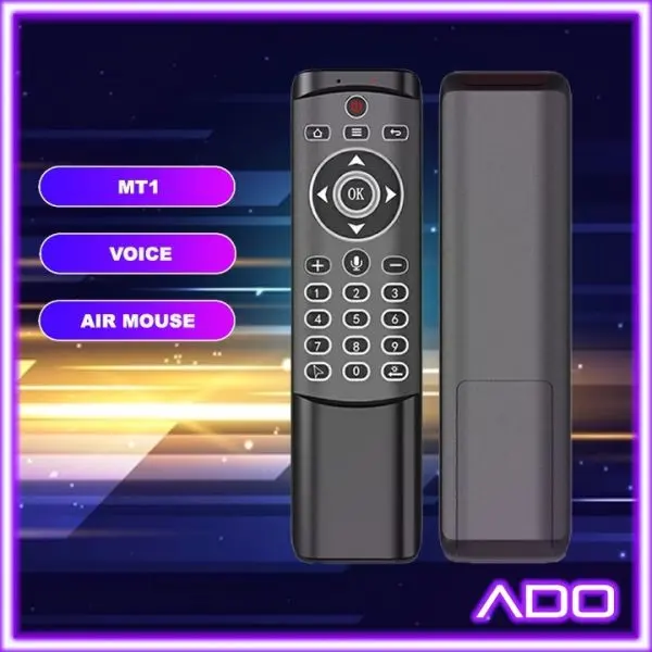MT1 Backlit Gyro Wireless Fly Air Mouse 2.4G Smart Voice Remote Control For X96 Mini H96 MAX X2 CUBE Android TV Box Vs G20S G30 - Image 3