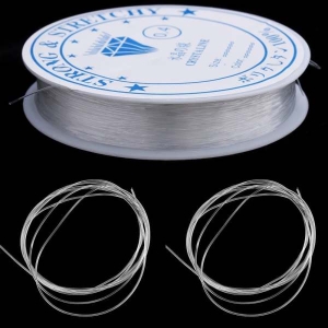 Elastic Stretch Silicon Elastic Thread - 0.8 Crystaline For Fashion Jewelers Design