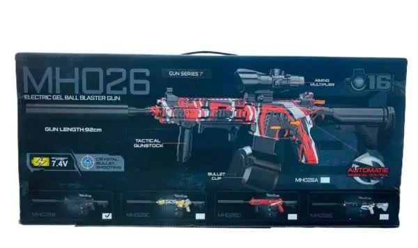 Electric Gel Blaster Toy Gun NO For Nerf Guns MH025/26 With Non-Toxic Eco-Friendly Biodegradable Gellets Outdoor Yard Activities Shooting Game