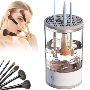 Electric Makeup Brush Cleaner Automatic Quick Dry Machine Rechargeable Fast Cleaning Tool for Cosmetic Brushes