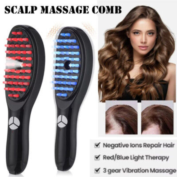 Electric Massage Comb With Vibrating Spray Function For Anti-Hair-Loss Meridian Head Massage Device Phototherapy Hair Care Comb - Image 3