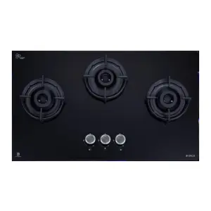 Elica 3 Burner Toughened Glass Gas Stove