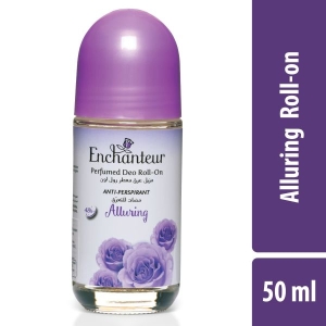 Enchanteur Alluring Anti-Perspirant Deodorant Roll-On For Women| 48-Hours Long Odour Protection| Soothing Floral French Fragrance| Quick Drying & Non-Sticky| 50ml