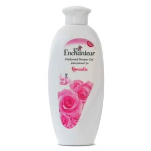 Enchanteur Romantic Perfumed Shower Gel (Body Wash) , 250ml with Roses & Jasmine Extracts