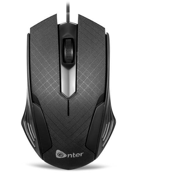 Enter Cursor USB Wired Optical Mouse (Black Color) - Image 3