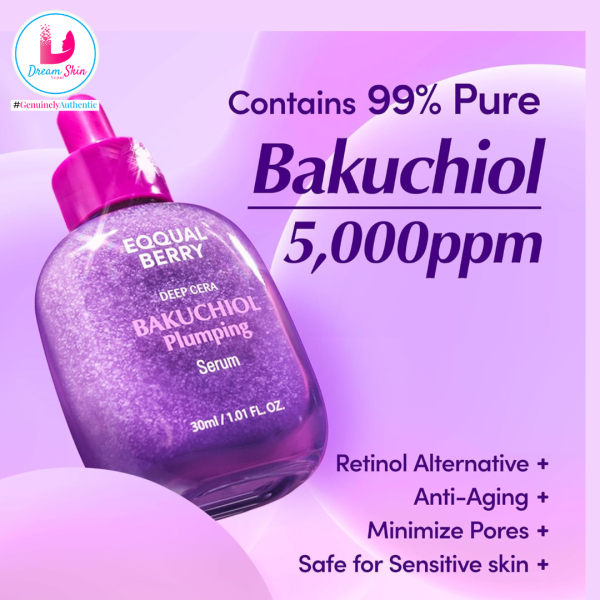 Eqqualberry Bakuchiol Plumping Serum [30ml] By Dream Skin Nepal - Image 2