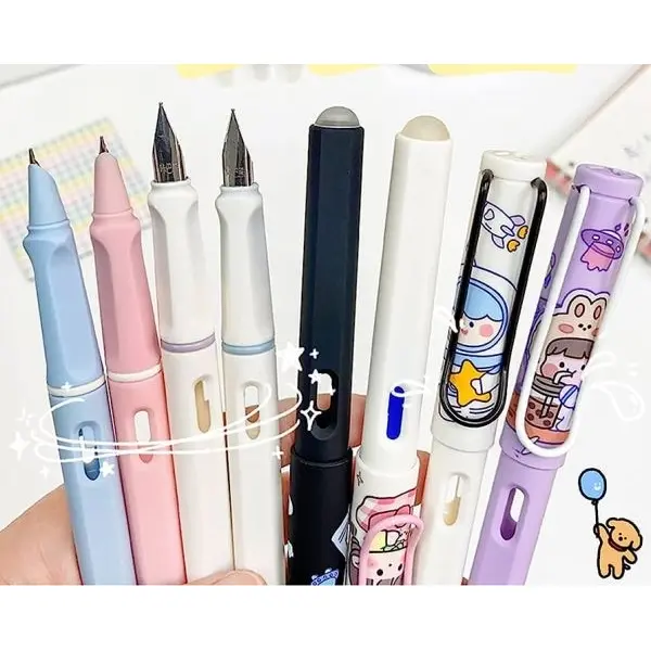 Erasable Magic Ink Pen for School Office Writing & Correction By Mitrata | Cute Design Erasable Magic Pen - Image 3