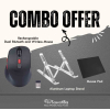 Ergonomic Workstation Combo: Dual Wireless Mouse