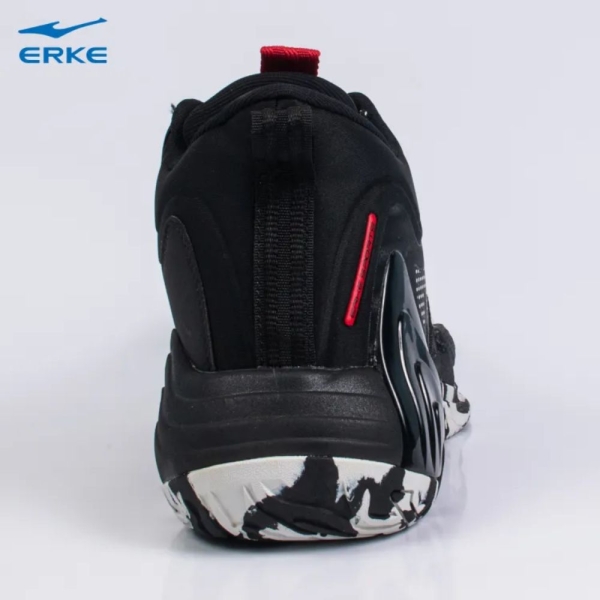 ERKE Basketball Shoes Black/White For Men (11122304287-002) - Image 3