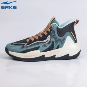 ERKE Basketball Shoes Charcoal/Celadon For Men (11122304287-107)