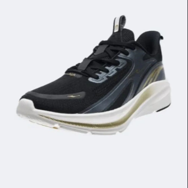 ERKE Cushioning Running Shoes Black/Gold For Men (11122103353-003) - Image 2
