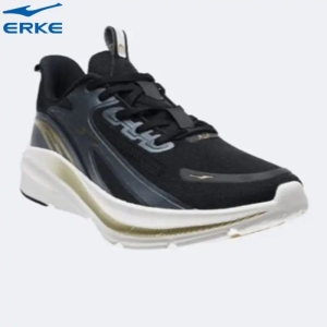 ERKE Cushioning Running Shoes Black/Gold For Men (11122103353-003)