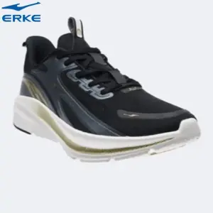 ERKE Cushioning Running Shoes Black/Gold For Men (11122103353-003)