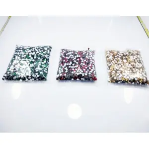 Eshoppee Resin / Chandla / Rhinestone Stones for Jewellery Making kit Art and Crafts Materials for Necklace Bracelet Earring Making Materials DIY kit Set of 3 Color
